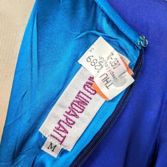 $500 Tom & Linda Platt Vintage 1980's Silk Tunic Dress - Picture 2 of 6